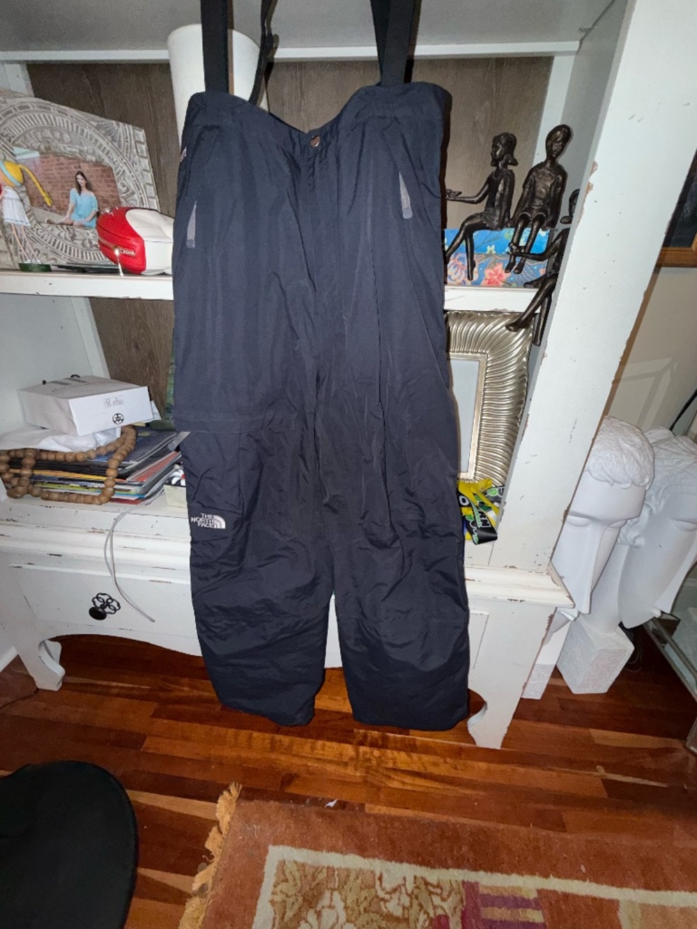 The North Face mens large black ski bibs sidecut gore-tex black suspenders - Picture 4 of 5